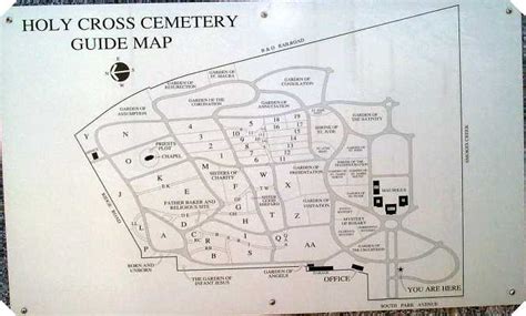 Holy Cross Cemetery Malden MA Map