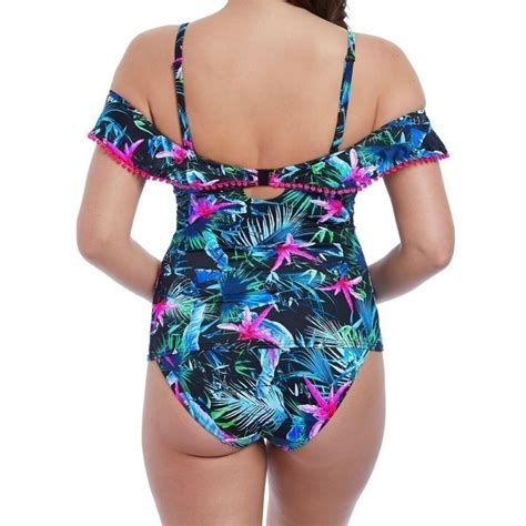 Tankini Armatures Freya Maillots Jungle Flower Black Tropical Freya