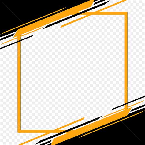 Black Line Border Clipart Transparent PNG Hd, Black And Yellow Abstract ...