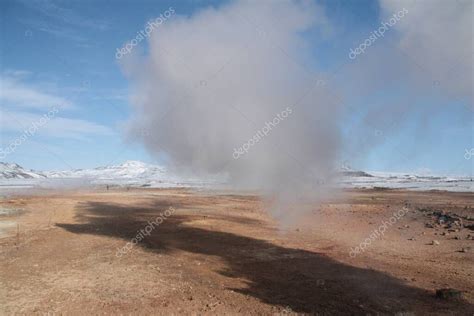 Un Hermoso Disparo De Las Zonas Volc Nicas Activas De Islandia