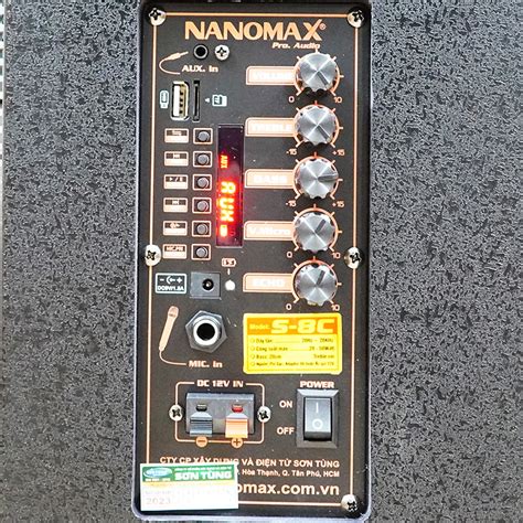 Loa Karaoke Mini Nanomax S C L I X M Bass Cm W