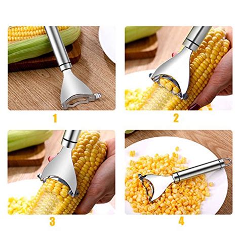 Corn Slicer Peeler Thresher And Cob Corn Stripper Tool Kitchen Cob