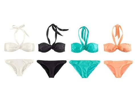 Kostiumy H M T Czowe Bikini Kuse Figi Cz Ciowe Z Falbank Push Upy Papilot