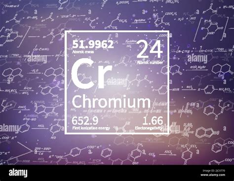 Chromium Chemical Element With First Ionization Energy Atomic Mass And