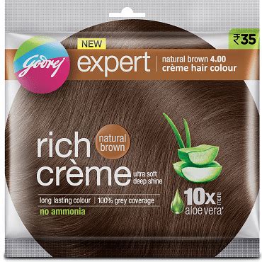 Godrej Rich Creme Hair Color Natural Brown Trynow Pk