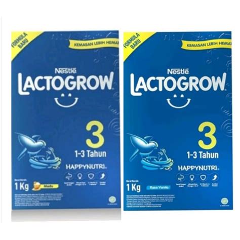 Jual Nestle Lactogrow 3 Susu Pertumbuhan Rasa Vanila 1 3 Tahun Box 1000