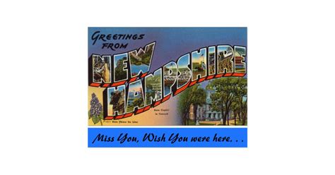 Greetings From New Hampshire Postcard