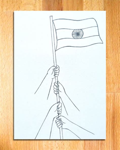 Share more than 94 indian flag pencil drawing - nanoginkgobiloba.vn