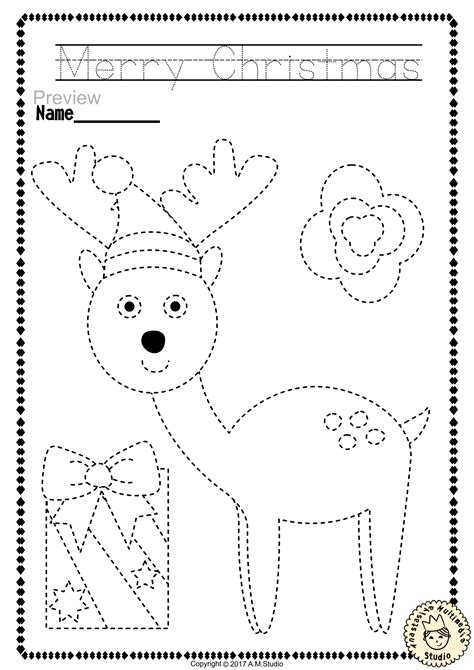 Free Printable Christmas Tracing Sheets