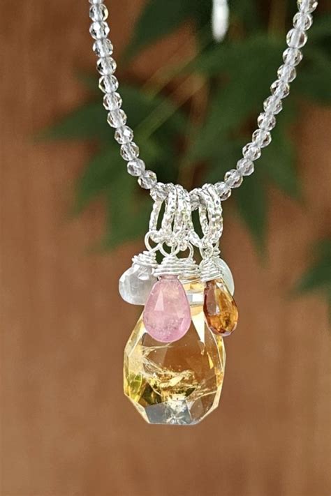 Citrine and Multi-Gemstone Necklace | Mt Caesar Alpacas