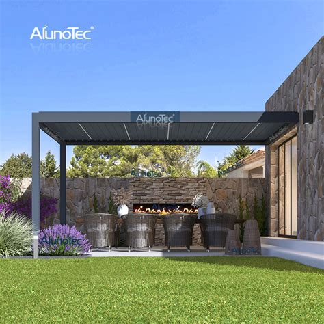 Alunotec Aluminium Pergolen Motorisierte Bioklimatische Metall Pergola