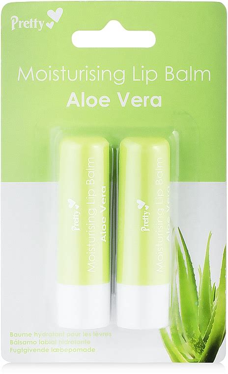 Baume à Lèvres Aloe Vera 2 Pcs Pretty Moisturising Lip Balm Aloe Vera Makeup Fr