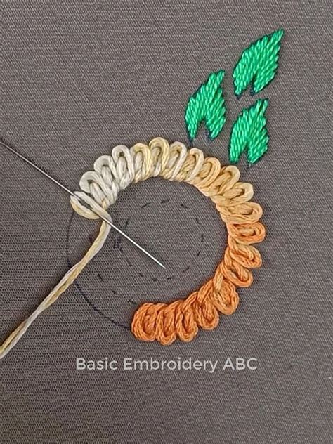 Basic D Decorative Flower Allover Design Needle Work For Beginners