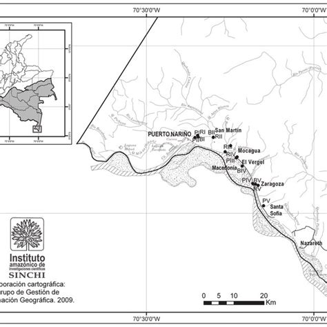 General Area Sampled Southern Colombian Amazon Download Scientific
