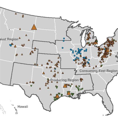 U.S. natural gas storage facilities (Source: EIA). | Download ...