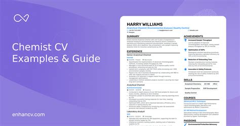 Chemist Cv Examples And Guide For 2025