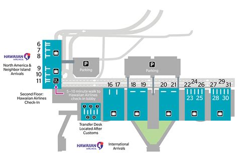 Honolulu Airport Terminal Map