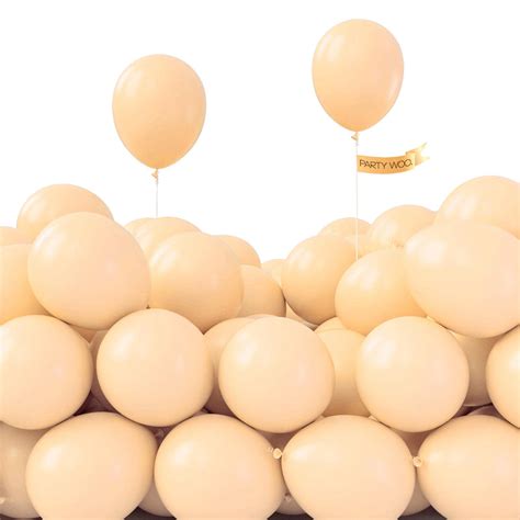 Snapklik Nude Balloons 120 Pcs 5 Inch Boho Apricot Balloons Beige Balloons For Balloon