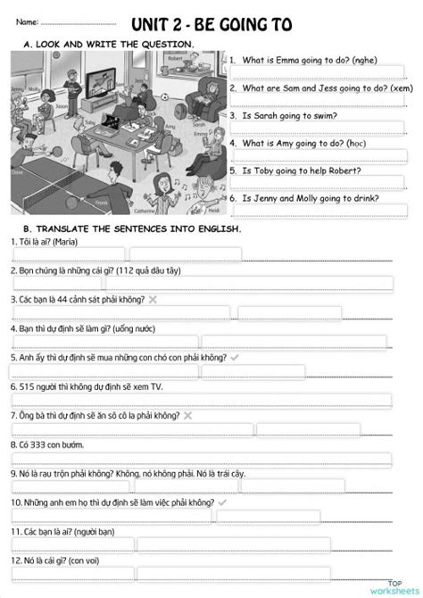 Grade C Be Going To Interactive Worksheet Topworksheets