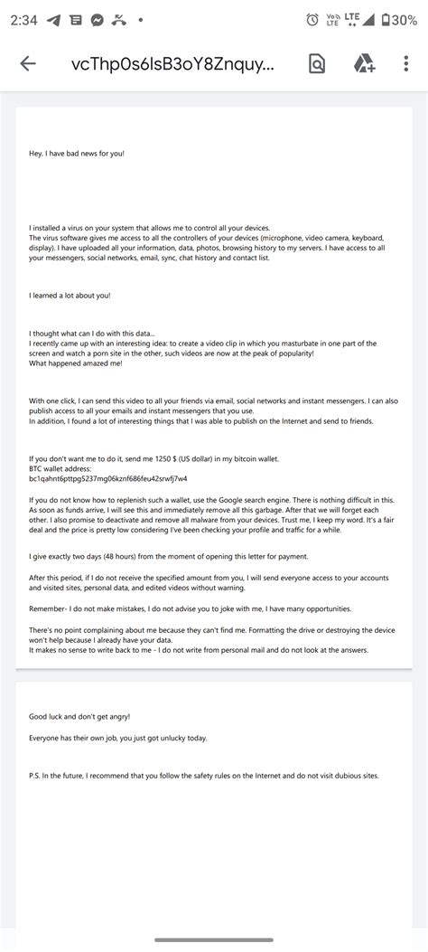 I Received A Message Generated By Gmail Rgmail