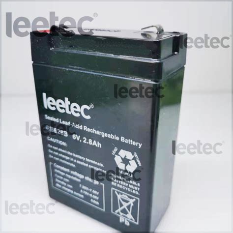 Rechargeable Battery Sealed Lead Acid 6V 2 8Ah LEETEC RB628B Lazada PH