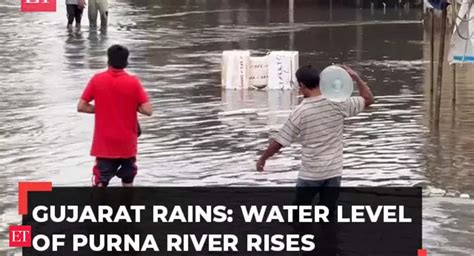 Gujarat Rains Gujarat Rains Water Level Of Purna River Rises In