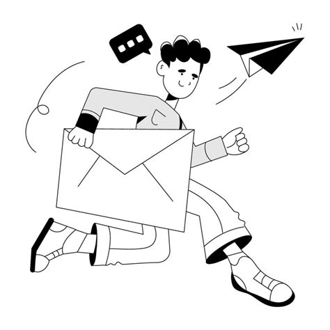 Trendy Sending Email 29208062 Vector Art At Vecteezy