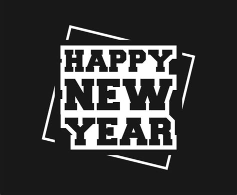 Happy New Year Typography Vector T Shirt Design 9969748 Vector Art At