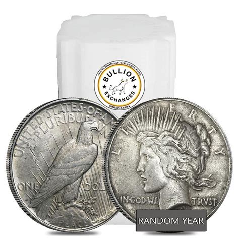 Us Mint Roll Of 20 1922 1935 Liberty Coin Peace Silver Dollar Vg Xf