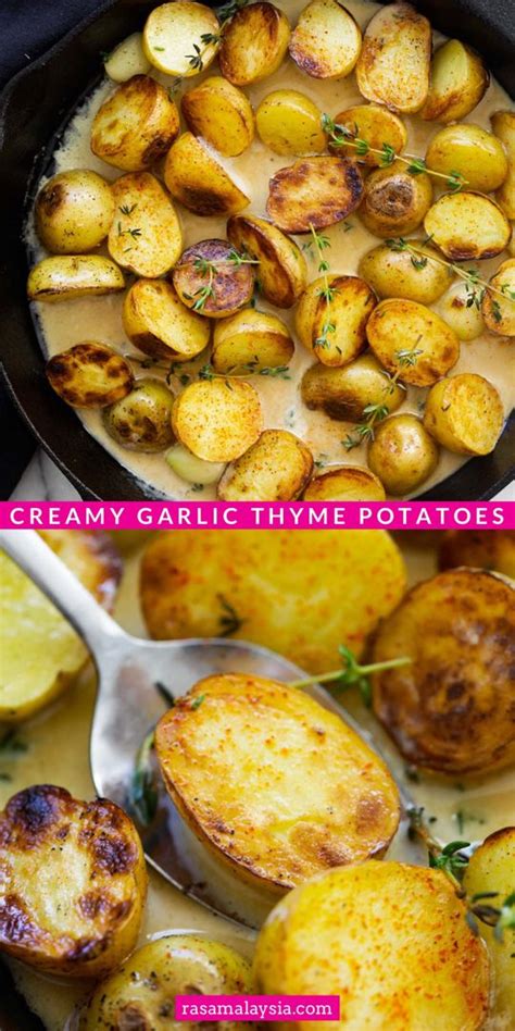 Creamy Garlic Thyme Potatoes Artofit