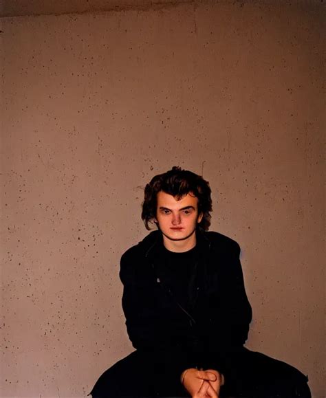 Portrait Of Joe Keery Photographed By Nan Goldin Stable Diffusion