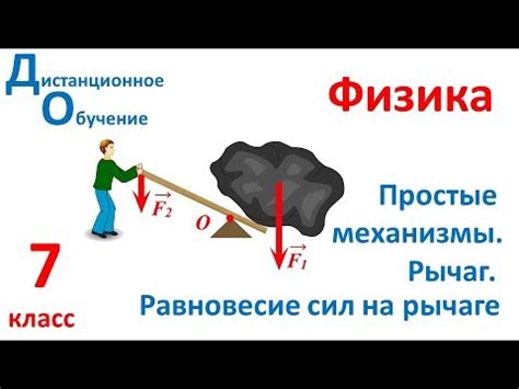 7 класс. Урок 3. Простые механизмы. Рычаг. Равновесие сил на рычаге ...