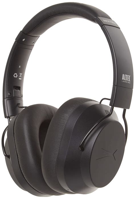 Altec Lansing Whisper Active Noise Cancelling Headphones, Black ...