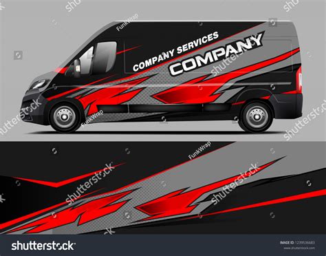 Van Wrap Design For Company Decal Wrap And Royalty Free Stock