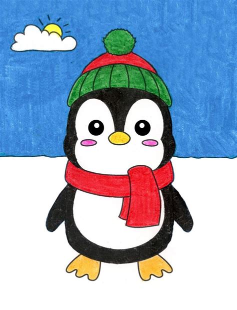Art Hub For Kids How To Draw A Penguin - Learn how to draw a realistic