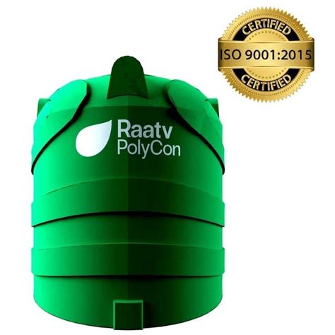 Raatv Polycon 500 L Green Plastic Water Tank At Rs 2000 Piece In