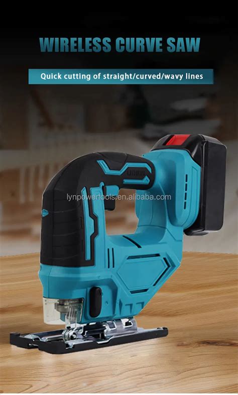 Km 21v Power Jig Saw Cordless Lithium Battery Woodworking Hand Held