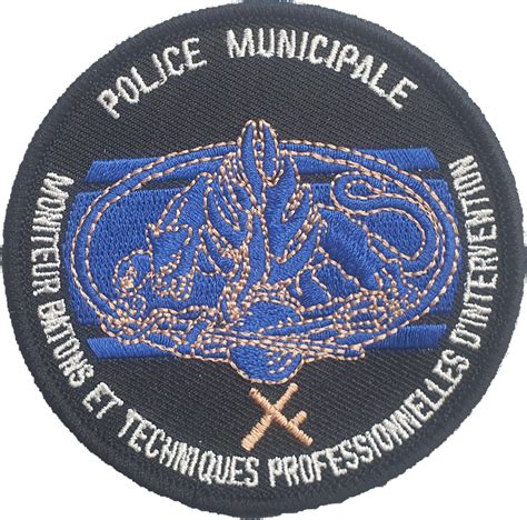 Bande Dorsale PSIG Gendarmerie petite et grande Brodé France