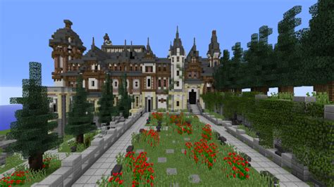 Peles Castle 100x100 Plot With Schematic D Minecraft Map