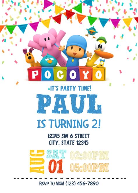 Pocoyo Invitaciones Cumpleanos Tarjetas Pocoyo Cumpleanos Porn Sex