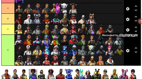 Ranking Fortnite Skins Youtube