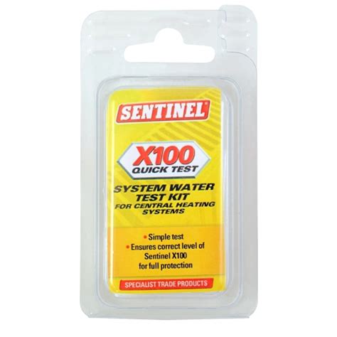 Sentinel X100 Quick Test Kit X100t Qt Gb City Plumbing Supplies