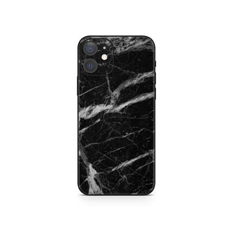 Apple Iphone 12 Black Marble Skin