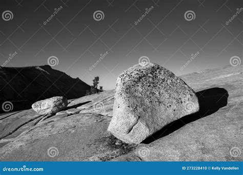 Granite Rock On Slab At Olmstead Point Stock Photo Image Of Park