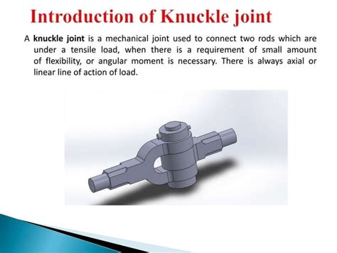 Knuckle Joint Silde Ppt