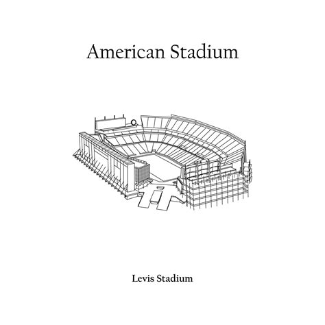 Graphic Design Of The Levis Stadium San Francisco City Fifa World Cup