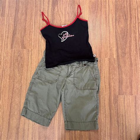 Cargo Bermuda Shorts Vintage Calvin Klein Army Depop