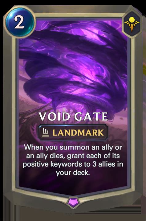 Lor Void Gate Cards Runeterra Ar