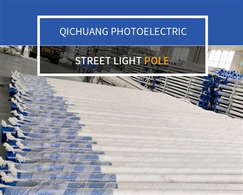 China Hot DIP Galvanized Column Conical Solar LED Street Light Steel Pole China Lighting Pole
