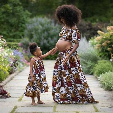 African Mommy And Me Maternity Outfit African Mommy And Me Matching